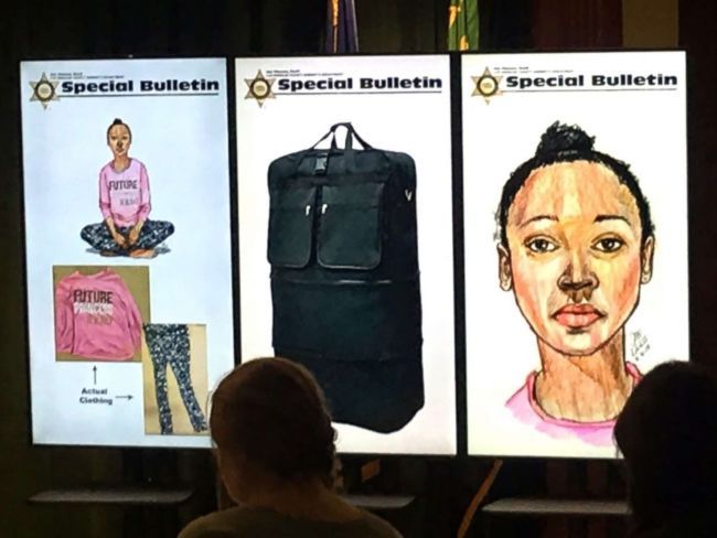 Police Department Releases Sketch Of Girl Found Dead Inside Suitcase 3196