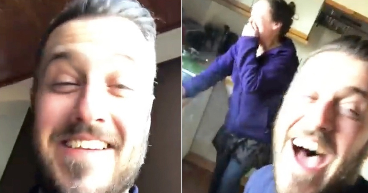 Drunk Man Wakes Up In The Wrong House After Party